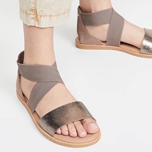 Sorel Women’s Ella II Sandal Metallic Size 10 - Picture 1 of 11